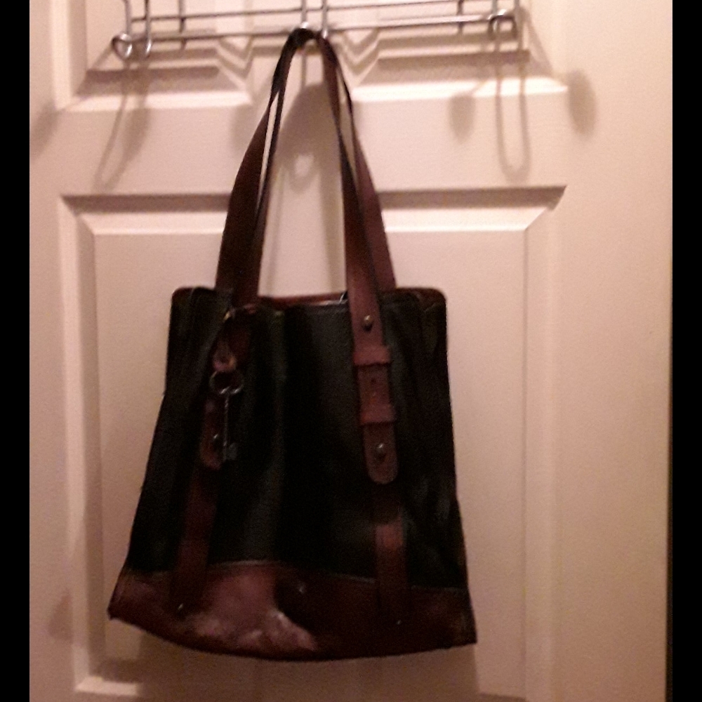 Vintage Fossil Long Live 1954 weekender bag